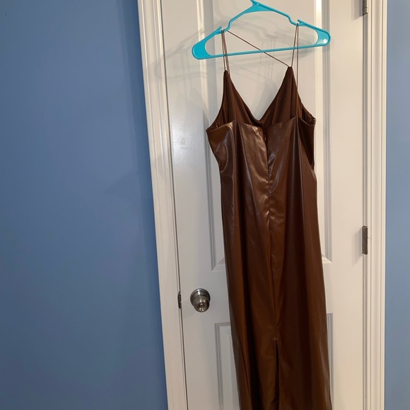 Faux leather midi dress - Picture 5 of 6
